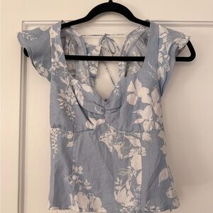 Reformation Vivian Linen Top - ALISO